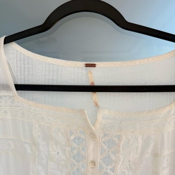 Free People White Long Sleeve Top - Picture 3 of 5